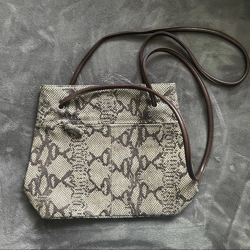 Snake print purse